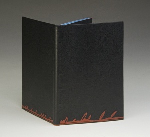 La couleur du vent. Full leather. Mosaic décor set with dark red box. Bound ca. 2013 for ARA exhibit 2013-2014 
